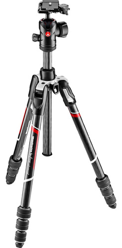 Tripode Manfrotto Cabezal Fluido Portátil Compacto Carbono