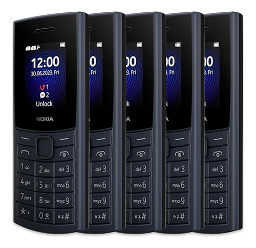 Kit 5 Celulares Nokia 110 4g 2 Chip Bluetooth Para Revenda
