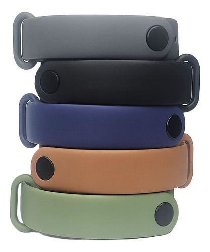 Kit De Pulseiras Cores Foscas Para Mi Band 4 Combo Com 5pcs.