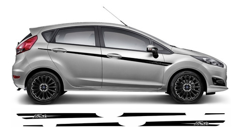 Kit 6 Adesivos Faixa Lateral Ford New Fiesta Sport