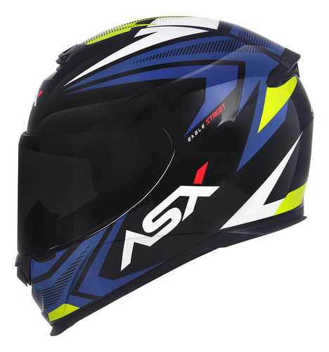 Capacete Moto Asx Eagle Com Narigueira Alta E Bavete