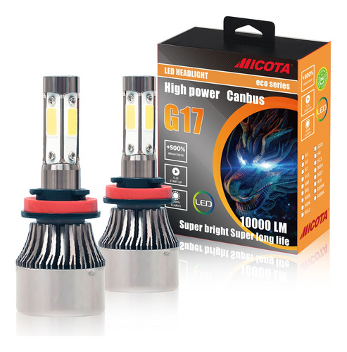 Kit Faros Delanteros 4 Lados Micota 9004 9007 Led Lightning