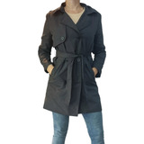 Trench Piloto Mujer Impermeable Lazo