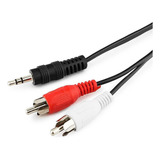 Cabo De Áudio P2 X Rca 1,5m Sistema De Som Adaptador Auxilia