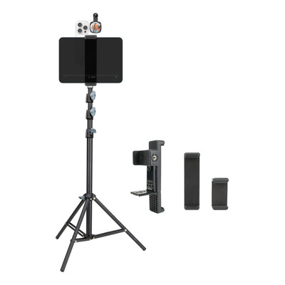 Soporte Tablet Y Celular Para Teleprompter Con Trípode 1,8m