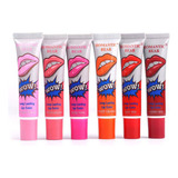 Lápiz Labial Despegable De 6 Colores, Brillo Labial Mate Lip