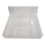 Caja Organizador Plástico Grande Gavetera 4 Divisiones 23cm