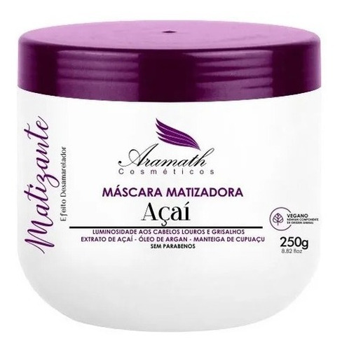 Matizador Aramath Extrato De Açaí Hidratante  250gr