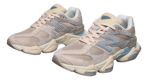 Tenis New Balance 9060 Zapatillas Para Correr Todo Terreno Antideslizantes Versátiles Beige Y Rosa | Meses sin interés