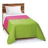 Cover Cubrecama Linea Colors Verano Reversible Liso 1 1/2 Pz