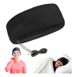 Auriculares De Forro Polar Para Dormir Con Bolsa-negros