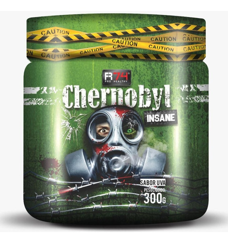 Suplemento Em Pó Pré Treino Chernobyl Insane 300g - R74 Sabor Uva
