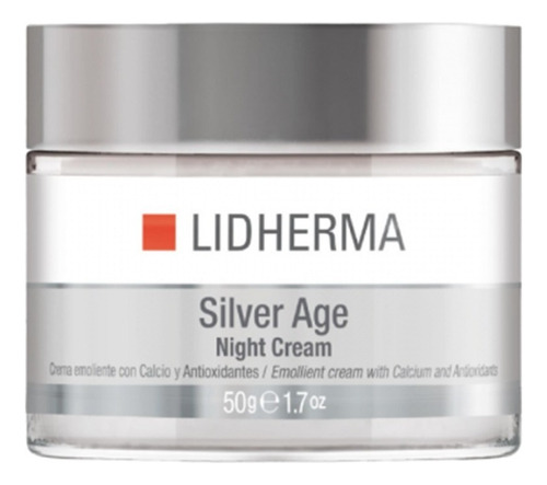 Silver Age Night Cream Lidherma 50g Tipo De Piel Mixta