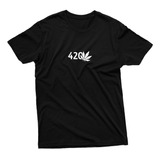 Camisa Camiseta Maconha 420 Erva Unissex 100% Algodão Slim