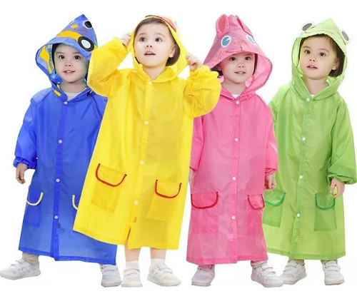 Poncho Impermeable Capa Lluvia Niño/a Colegio Kinder Escuela