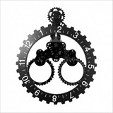 Reloj De Pared De Engranaje Diseño Moderno Y Sofisticado 