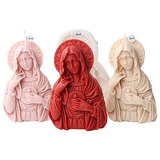 Xidmold Molde De Jabón Para Velas De Virgen María, Molde De