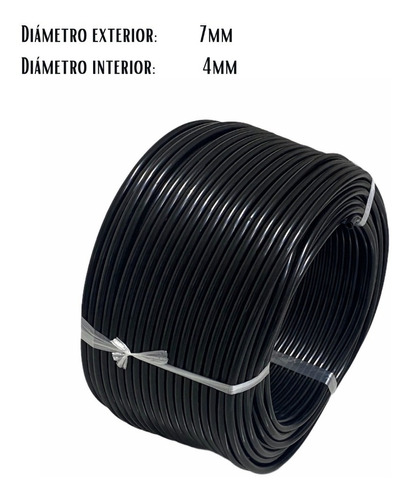 Rollo 100 M De Microtubin 4/7 Mm Flexible Sistema De Riego