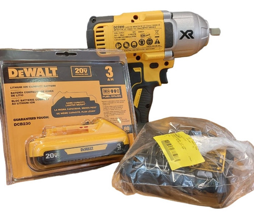 Chave De Impacto Dcf899 / Bateria 3ah / Carregador - Dewalt