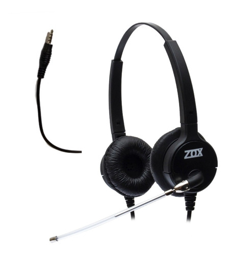 Headset P2 Para Celular Biauricular Hz-80dbs - Zox