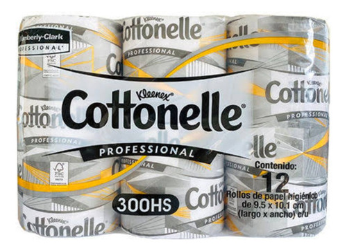 Kleenex Cottonelle Papel Higiénico, 96 Rollos 300 Hojas