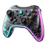 Control Inalámbrico Gamepad Para Pc Transparente Rgb