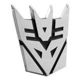 Transformers Decepticons Adesivo Emblema Alumínio Novo Carro