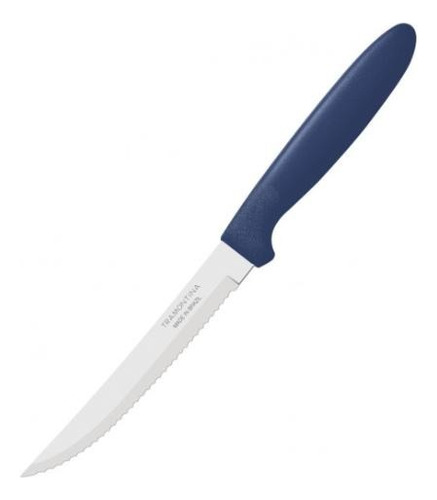 Cuchillo Ipanema Mango Azul Blister X12u Tramontina