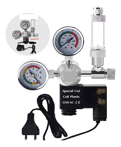 Bricolaje Acuario Co2 Regulador Kit De Solenoides