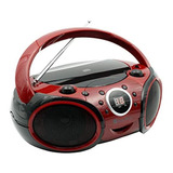 Radio Reproductor De Cd-r/rw Portátil/w Bluetooth Am/fm-rojo