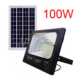 Refletor 100w Solar Ultra Led Completo Placa Pronta Entrega