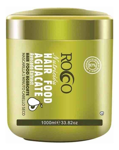 Mascarilla Nutricion Hair Food Aguacate 1000ml Rocco