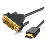 Ugreen Cabo Hdmi Para Dvi D 24+1 Macho Blindado Monitor 5m