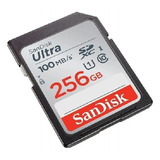 Cartão De Memória Sandisk 256gb 100mb/s Ultra Sd Original