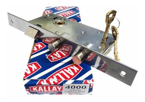 Cerradura Kallay 4000 Inox. Para Puerta Principal Reforzada