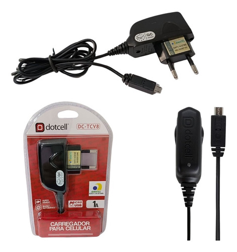 10 Carregado Dotcell V8 Talkabout De Radio Micro Usb Celular