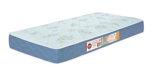 Colchão Solteiro Sleep Max Espuma D45 78x188x25cm Branco/azu