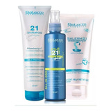 Kit Salerm 21  X3: Shampoo +acondicionador +express Proteín