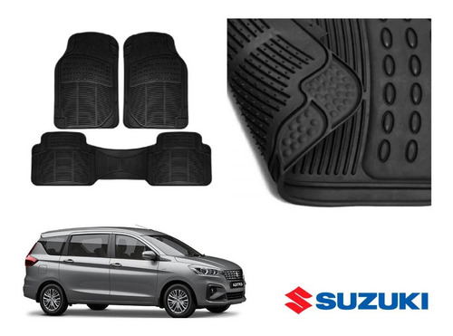 Kit Tapetes 3 Filas Suzuki Ertiga 2020 Rubber Black Original
