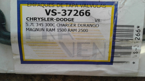 Empacadura Tapa Valvulas Dodge 345 Durango Ram 1500 2500 5.7 Foto 3