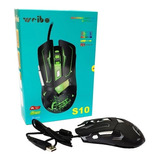 Mouse Gamer Weibo S10 Led Ergonomico 3200dpi Color Negro