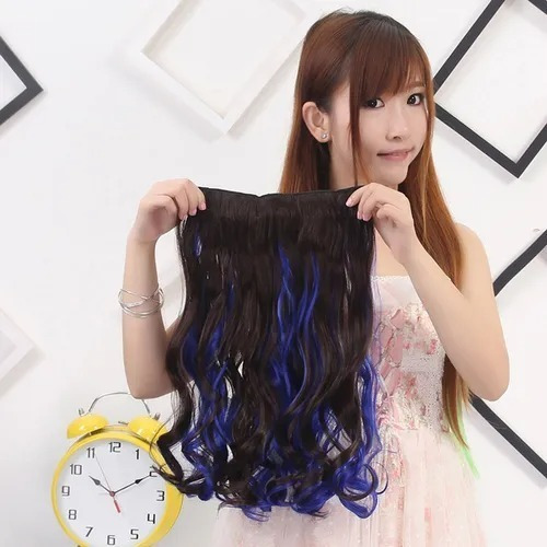 Cabello Sintético Clip En Extensiones De Cabello