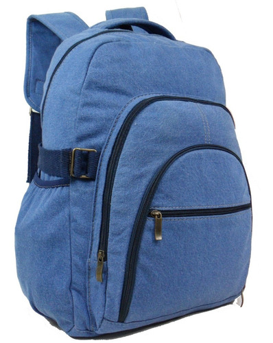 Mochila Jeans Super Resistente Reforçada Masculino Femi