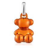 Colgante Oso Pequeño De Acero En Color Naranja Bold Bear Color Naranjo