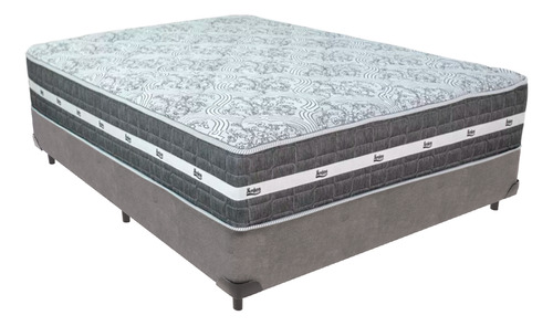 Cama Box Casal Colchão Molas Ensacadas Black Graphite Anjos