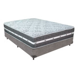 Cama Box Casal Colchão Molas Ensacadas Black Graphite Anjos