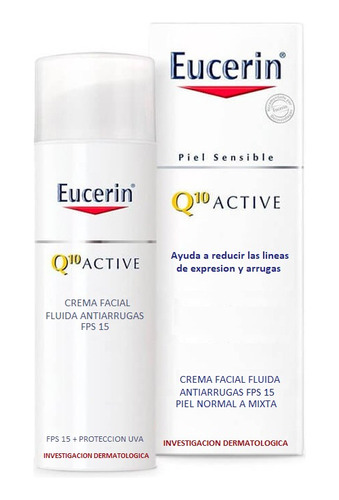 Eucerin Q10 Active Crema Antiarrugas Para Piel Sensible 50gr