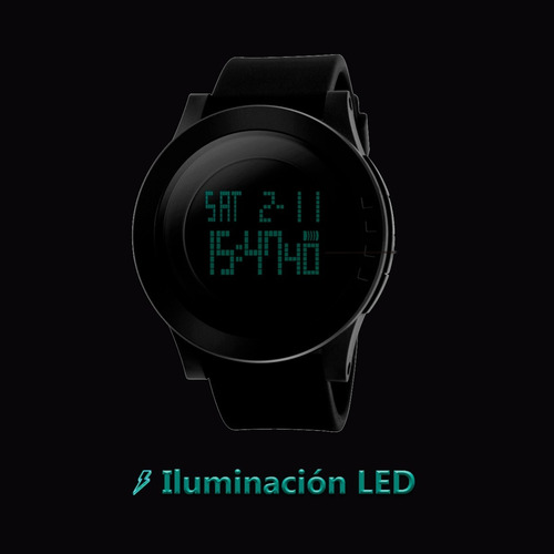 Reloj Hombre Skmei 1142 Cronómetro Alarma Luz Cuenta Regresiva Sumergible