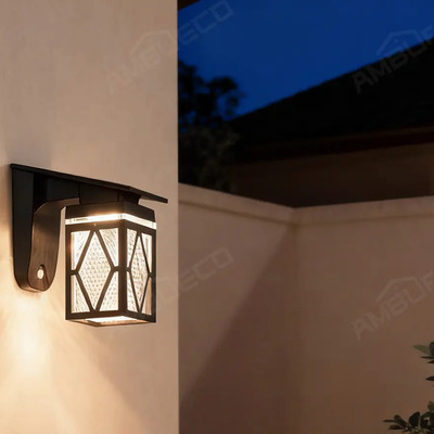 Lamparas Solar De Exterior Pared Decorativas Vintage 3 Modos,luz Blanca \u002F Cálida \u002F Neutral, Pare Jardín Pasillos Escaleras Sala Baño Arbotante Ambueco® | Envío gratis