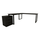  Mesa L 150x150 Com Gaveteiro 150x150 Organizador